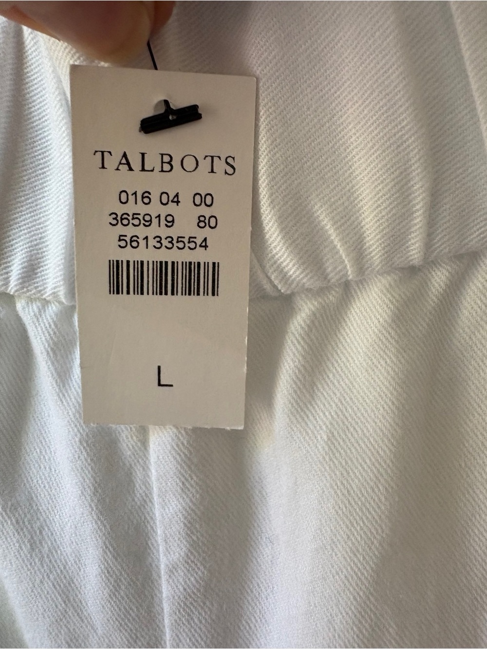 NWT Talbots Cotton/Linen Blend Crop Pant - Picture 4 of 8